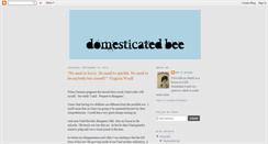 Desktop Screenshot of domesticatedbee.blogspot.com