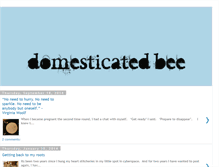 Tablet Screenshot of domesticatedbee.blogspot.com