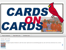Tablet Screenshot of cardsoncards.blogspot.com