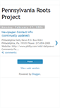 Mobile Screenshot of pennsylvaniaroots.blogspot.com