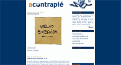 Desktop Screenshot of a-contrapie.blogspot.com