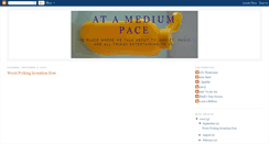 Desktop Screenshot of mediumpaceblog.blogspot.com