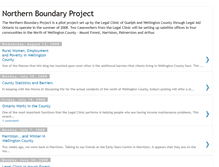 Tablet Screenshot of northernboundaryproject.blogspot.com