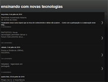 Tablet Screenshot of ensinandocomnovastecnologias.blogspot.com