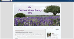 Desktop Screenshot of pancreaticcancerjourney.blogspot.com