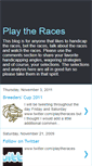 Mobile Screenshot of handicappinghorseraces.blogspot.com