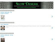 Tablet Screenshot of ikowdesigns.blogspot.com