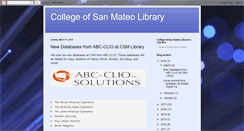 Desktop Screenshot of collegeofsanmateolibrary.blogspot.com