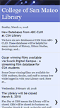 Mobile Screenshot of collegeofsanmateolibrary.blogspot.com