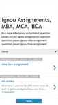 Mobile Screenshot of ignouassignments-solved.blogspot.com
