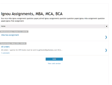 Tablet Screenshot of ignouassignments-solved.blogspot.com