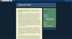 Desktop Screenshot of eigenvectorsvideo.blogspot.com