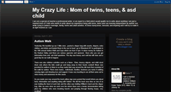 Desktop Screenshot of mycrazylifemomoftwinsteensasdchild.blogspot.com