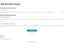 Tablet Screenshot of 406portfolio.blogspot.com