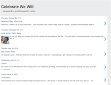 Tablet Screenshot of celebratewewill.blogspot.com