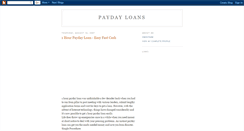 Desktop Screenshot of 1paydayloans.blogspot.com