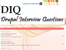 Tablet Screenshot of drupal-interview-questions.blogspot.com