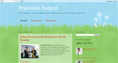 Desktop Screenshot of pedomanrakyat.blogspot.com