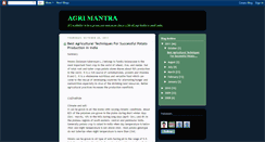 Desktop Screenshot of agrimantra.blogspot.com