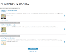 Tablet Screenshot of elmundoenlamochila.blogspot.com