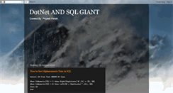 Desktop Screenshot of dotnetgiant.blogspot.com