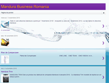 Tablet Screenshot of mandurabusinessromania.blogspot.com