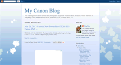 Desktop Screenshot of my-canon-blog.blogspot.com