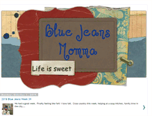 Tablet Screenshot of bluejeansmomma.blogspot.com