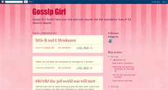 Desktop Screenshot of gossipgirlsuomi.blogspot.com