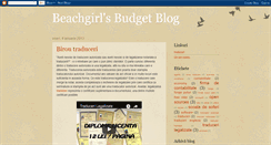 Desktop Screenshot of beachgirlsbudgetblog.blogspot.com