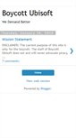 Mobile Screenshot of boycottubisoft.blogspot.com
