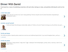 Tablet Screenshot of dinnerwithdaniel.blogspot.com