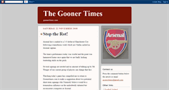 Desktop Screenshot of goonertimes.blogspot.com