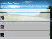 Tablet Screenshot of facepaintingbyjulie.blogspot.com