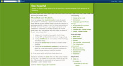 Desktop Screenshot of eco-hopeful.blogspot.com