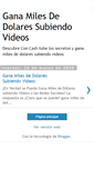 Mobile Screenshot of ganamilesdedolaressubiendovideos.blogspot.com