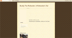 Desktop Screenshot of buddy-the-rottweiler.blogspot.com