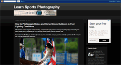 Desktop Screenshot of learnsportsphotography.blogspot.com