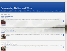 Tablet Screenshot of betweenbabyandwork.blogspot.com