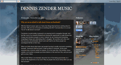 Desktop Screenshot of denniszendermusic.blogspot.com