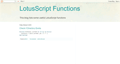 Desktop Screenshot of lsfunctions.blogspot.com