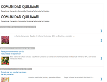 Tablet Screenshot of comunidadquilimari.blogspot.com