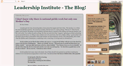 Desktop Screenshot of leadershipinstitutetheblog.blogspot.com