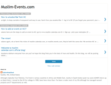 Tablet Screenshot of muslim-events.blogspot.com