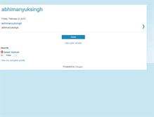Tablet Screenshot of abhimanyuksingh.blogspot.com
