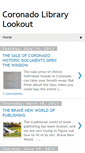Mobile Screenshot of coronadolibrarylookout.blogspot.com