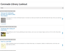 Tablet Screenshot of coronadolibrarylookout.blogspot.com