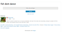 Tablet Screenshot of fishdontdance.blogspot.com