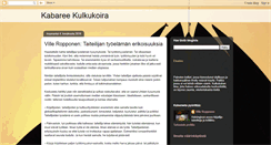 Desktop Screenshot of kabareekulkukoira.blogspot.com