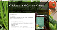 Desktop Screenshot of chickpeasandcottagecheese.blogspot.com